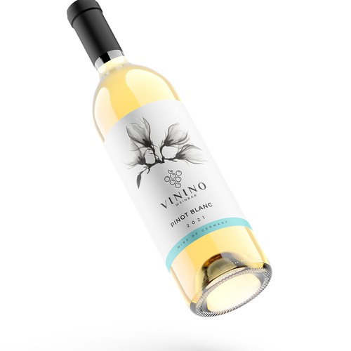 Modern label design for a house wine in a wine bar called VININO Design by Shark1@