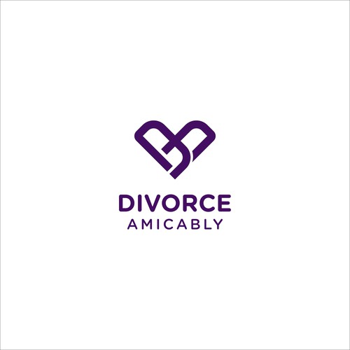 Logo for a new, healthy way for reasonable people to divorce Design by @GadjahDesign