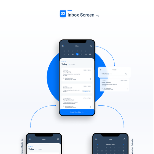 Clean and modern business app design Design by mavite