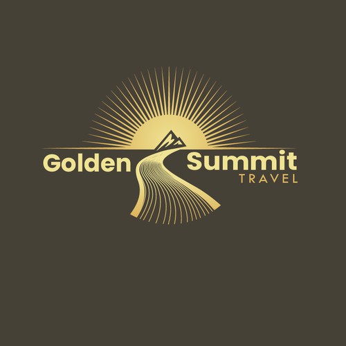 Wordmark logo for travel company looking to elevate (summit) travel experiences Design by Jay P. Martinez