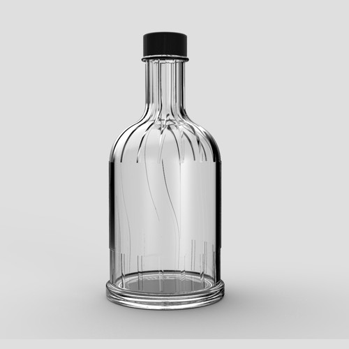 Broken Bones gin bottle Design by AdriánKG
