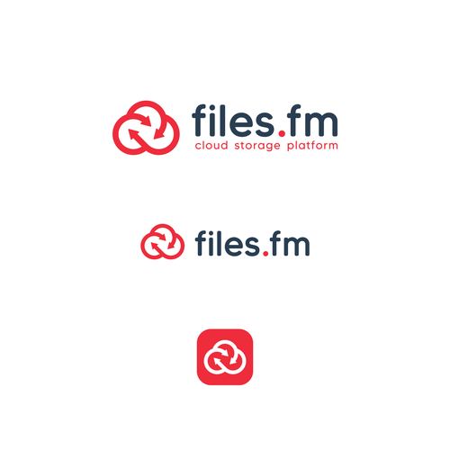 Files.fm logo and brand refresh for cloud storage platform Design by Diaveo