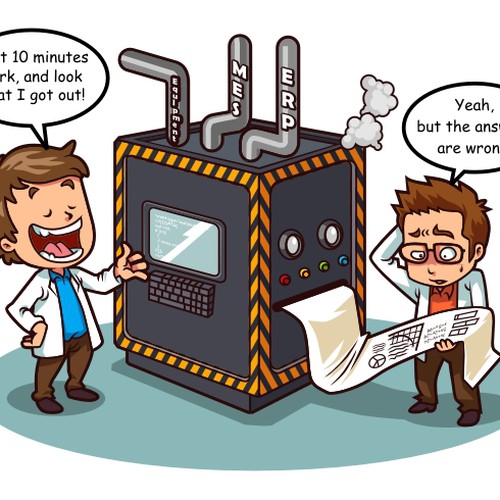 Simple Colored Cartoon: “BEWARE THE BLACK BOX” Design by dlight