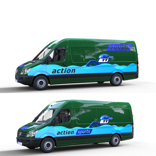 Design Create a modern 3d/animated logo design ready to promote and wrap large van di Roman Litvin