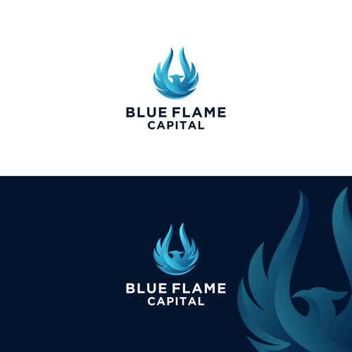 We need a Blue Flame Logo worthy of classic car hood status...but not...really. Design by QULHUWAELEK