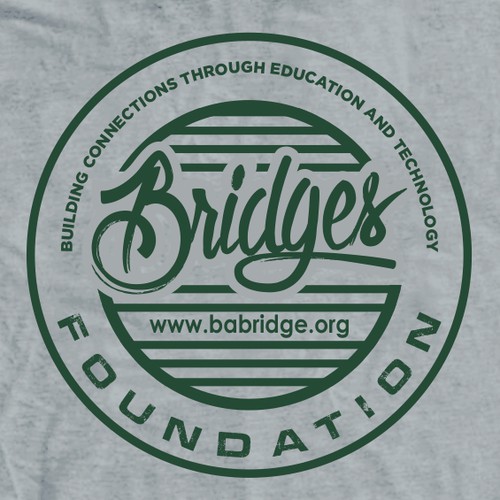 Classic Urban and Hip Tee-Shirt Design for a good cause with Bridges Foundation (non-profit) Design by F A D H I L A™