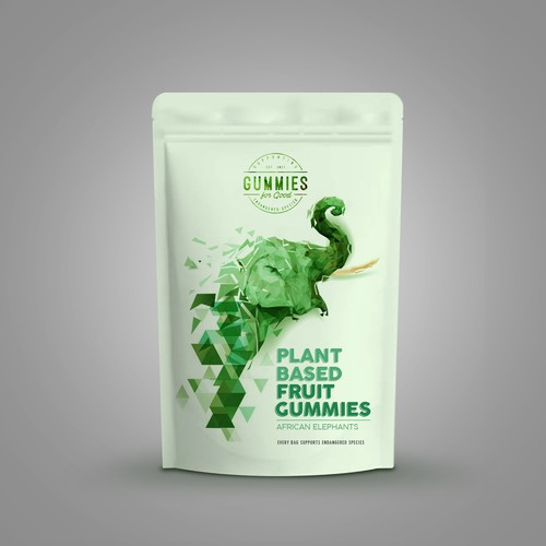 PACKAGE DESIGN: Plant Based Gummies for a Good Cause Design by sougatacreative