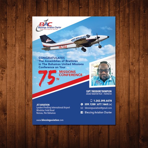 Dynamic Aviation Flyer Design by Paull.designs