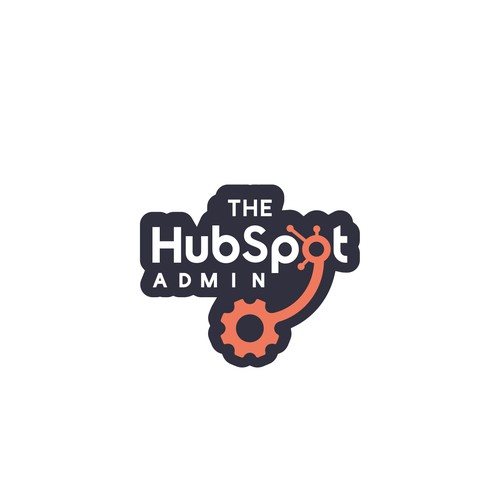 Bold logo that unites and champions the HubSpot Admin Design by QuickCrea™