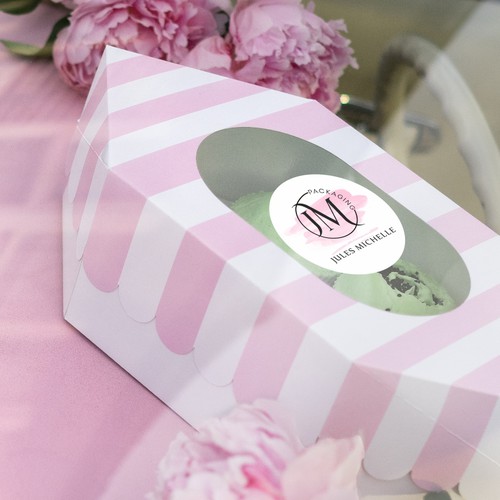 Design a cupcake packaging label Design by Olga Rabodzey