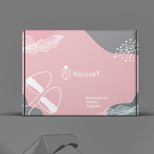 Box design for waterproof indoor slippers Design by #hjp