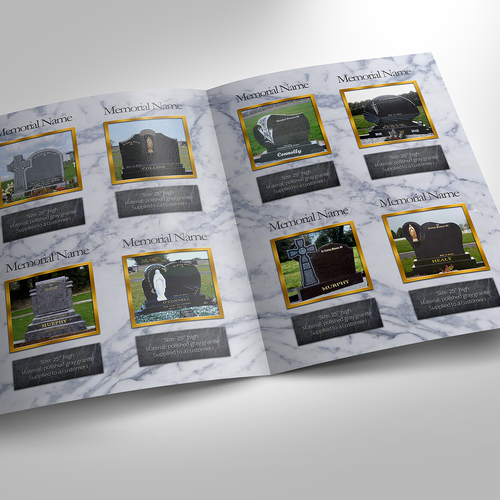 Create a memorial brochure Design by Blacknamu