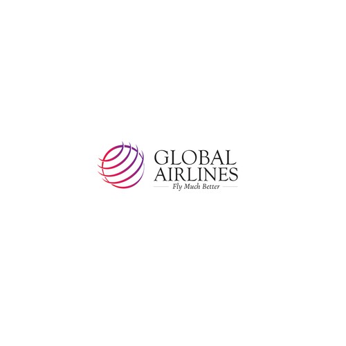 Take off! A Brand New Global Airline logo! Design by reflect the style ™