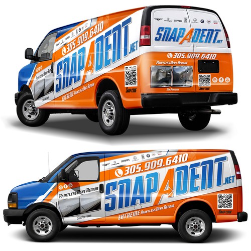 Snap a Dent Full Wrap Design Car, truck or van wrap contest