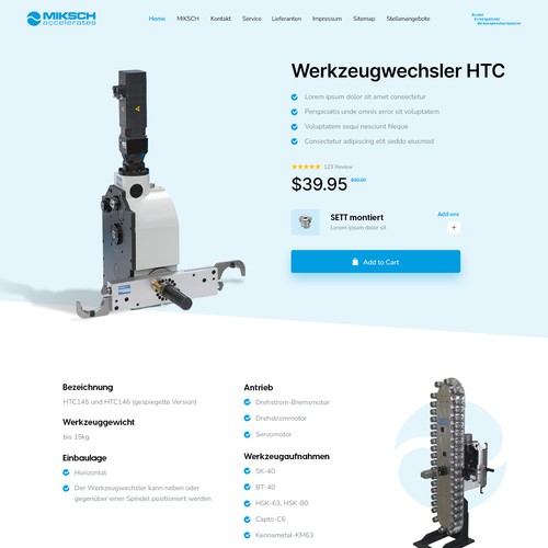 We need a modern design for our website Design by MercClass