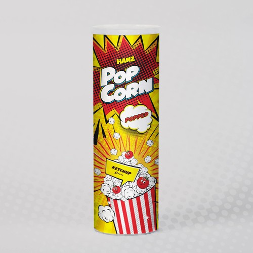 Premium Quality Popped Pop Corn Packaging Design réalisé par Dimario Moretti