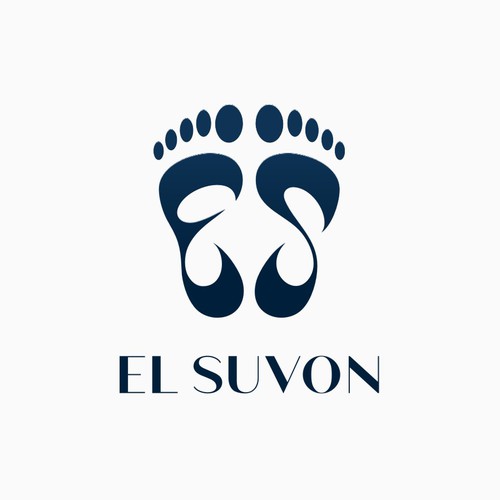 "Modern Luxury ES Monogram Logo for Premium Foot Massage Brand (El Suvon)" winning Logo & business card