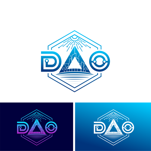 Logo — island DAO — let's buy an island — Ethereum blockchain Design by journeydsgn