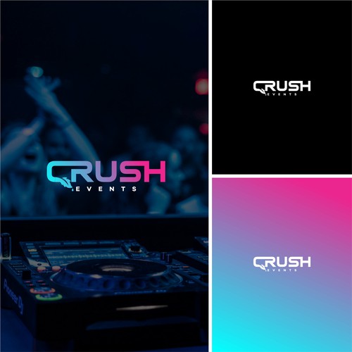 Design a DJ Logo for "Crush Events" in Wine Country Design by Ikan Tuna