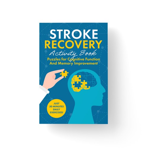 Stroke recovery activity book: Puzzles for cognitive function and memory improvement Design por cruzialdesigns