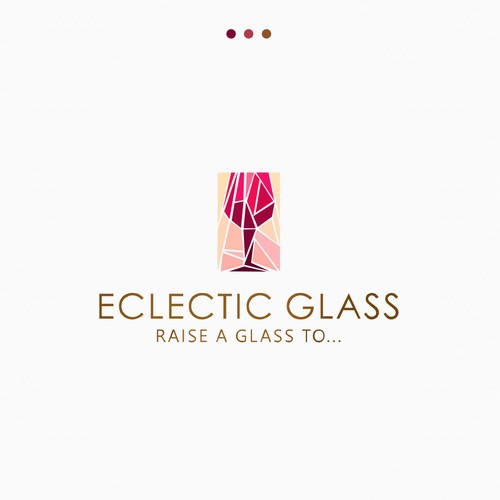 コンペ「Luxurious Modern Wine Glass Logo」のデザイン by Bianca Souzaさん 