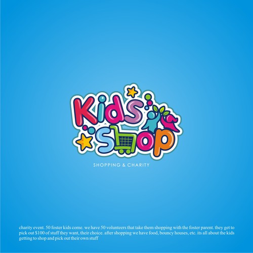 Kids shop a charity event, Logo design contest