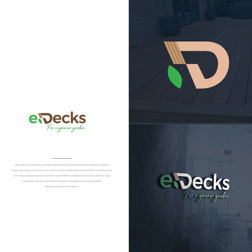 in need of powerful modern logo for nationwide decking company Design von Eeshu
