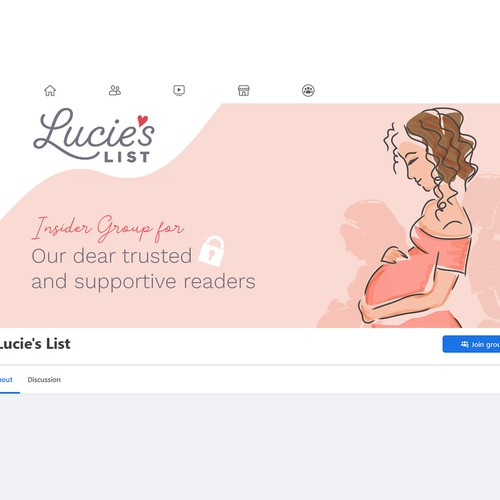 "Lucie's List needs cover image (and profile image) for exclusive/insiders FB group" winning Facebook cover by MotivatedDesign