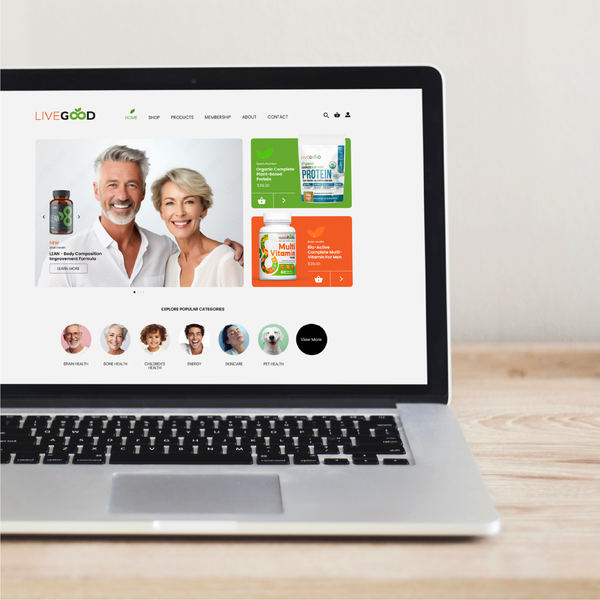 LiveGood Web Ui Design