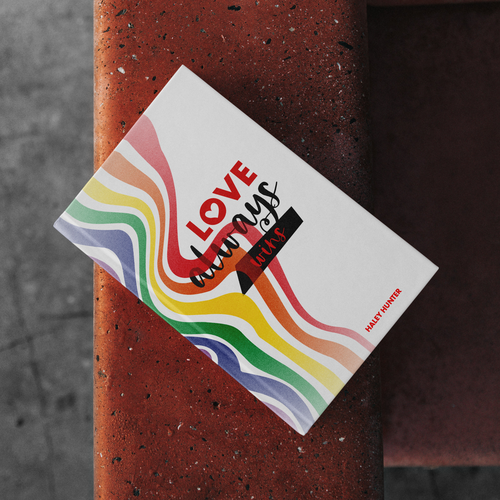 LGBTQ lesbian Loud and proud rainbow book cover To Attract readers Design by Mattecho