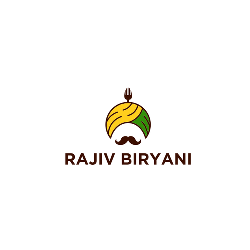 Indian Food Cloud Kitchen Logo Design, Rajiv Biryani Réalisé par Cogan_jhon