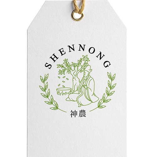 Shennong logo for a new market entry of Asian herbs in EU Design by Glanyl17™