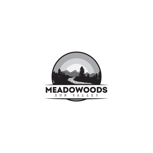 Logo for the most beautiful place on earth...The Meadowoods Resort Réalisé par RaccoonDesigns®