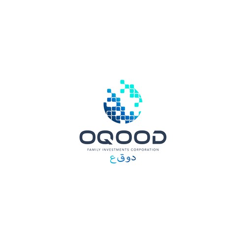 Oqood branding project - Arabic and English text version logo Design by LOLIALOVAdesign