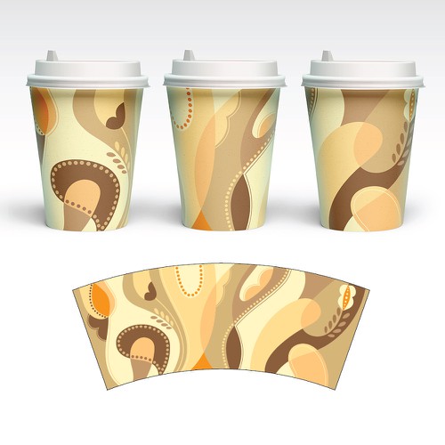 Artwork Design for Paper Cups Réalisé par Maria GR