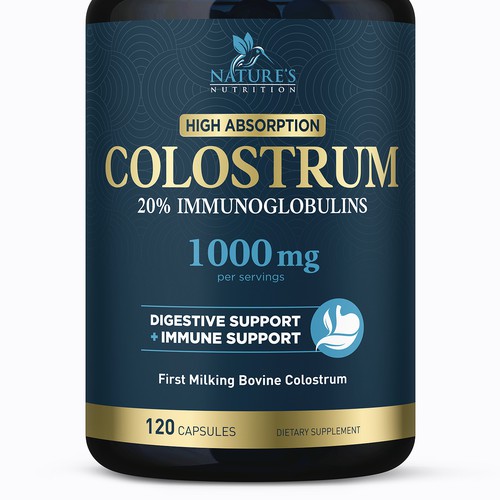 Powerful, Colostrum Design Needed for Nature's Nutrition Design by FreshApple@Michelle