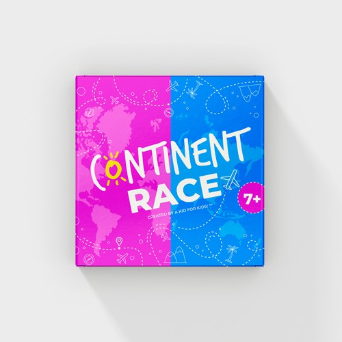 Continent Race - Kids Game -  Learn about the World!-ontwerp door Kate Design ❤️