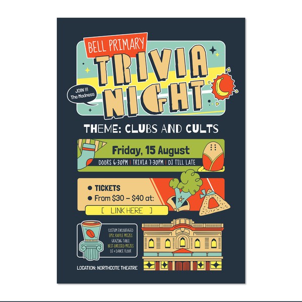 Fun Illustrative Poster for event promotion