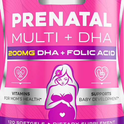 Design di Prenatal Vitamins Label Design needed for Nature's Nutrition di ZAKIGRAPH ®