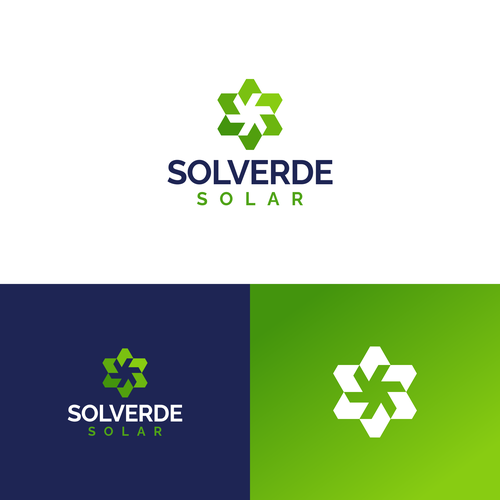 Clean logo for solar company Design by Work From Hobby