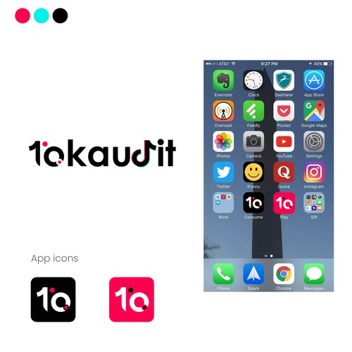 Logo for TikTok Software - Simple Minimal Icon Design needed Design by Gurpreet Singh Maan