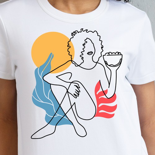 Soul Food/Foodie Themed T-Shirt Designs Design von yulianzone