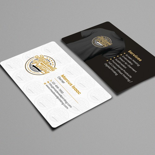 Business Card for a Custom Clothing/Product Business Design by Muaz™