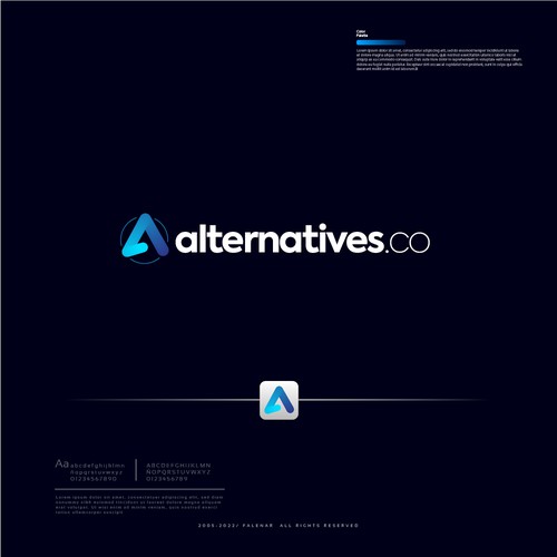 A logo that stands out for a software alternative providing company Diseño de Falenar®
