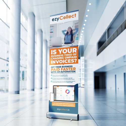 B2B Saas Pull Up Banner for Trade Show Design by icon89GraPhicDeSign