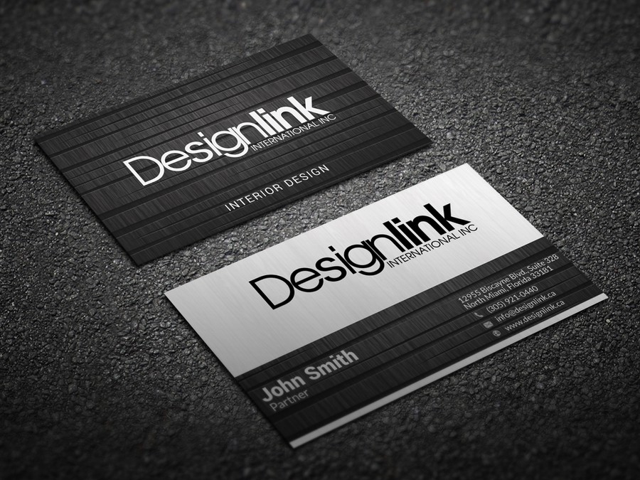 Develop A Business Card For A Dynamic Interior Design Firm