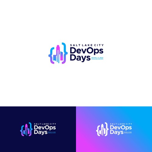 Evolution of DevOps - during Pi day - website and print logo Design by keoart
