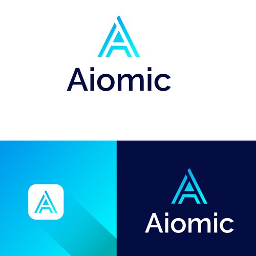 New logo for Aiomic (AI healthtech company) Design by Bithika sarkar