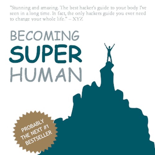 "Becoming Superhuman" Book Cover Design by JoachimS