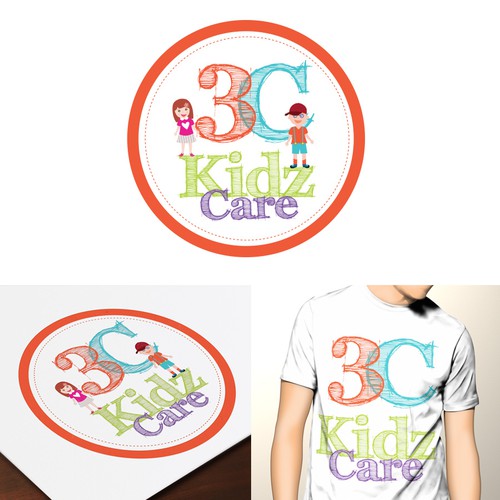 Create a modern yet bright, happy and fun logo for 3C Kidz Care Design by 5AGDesign